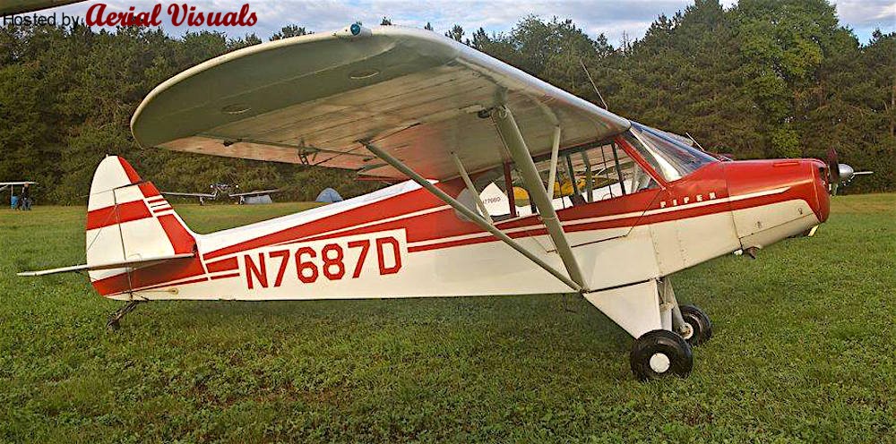 Aerial Visuals - Airframe Dossier - Taylorcraft-Piper PA-18, c/n 18-5911,  c/r N7687D