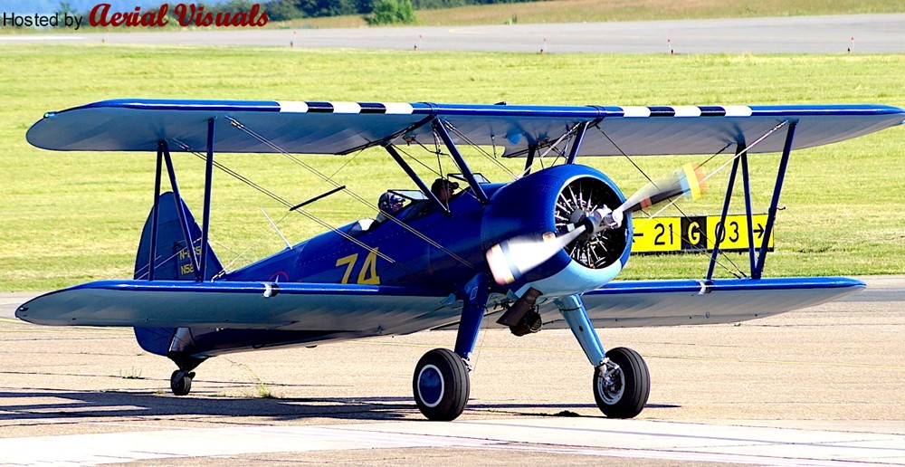 Aerial Visuals - Airframe Files - Stearman-Boeing Pt-13D Kaydet, S/N 42-17822 Usaaf, C/N 75-5985, C/R N8884p