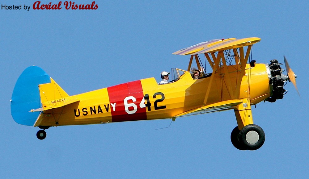 Aerial Visuals - Airframe Dossier - Stearman-Boeing PT-13D Kaydet, s/n ...