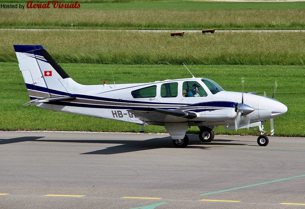 Aerial Visuals - Airframe Dossier - Beech 55 Baron, c/n TC-064, c/r HB-GEA