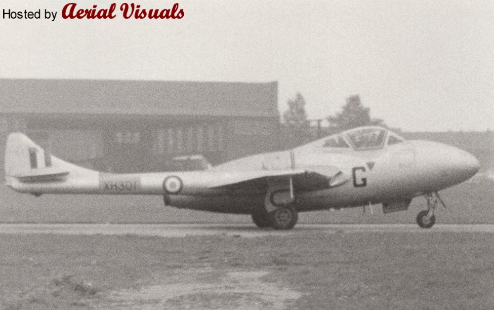 Aerial Visuals - Airframe Dossier - de Havilland Vampire T.11, s/n U ...