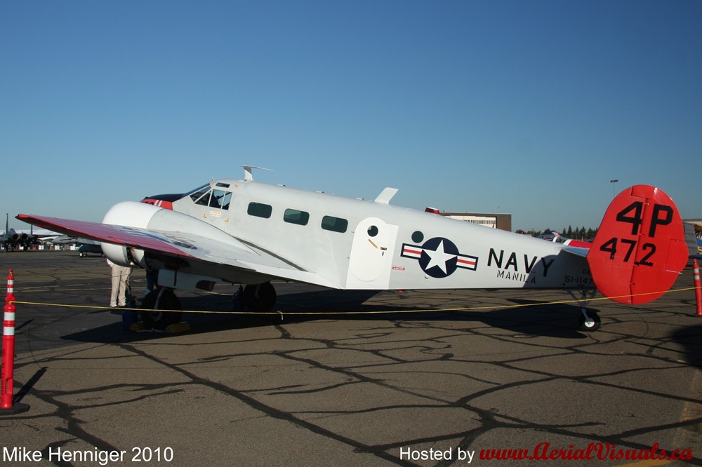 Aerial Visuals - Airframe Dossier - Beech C-45H Expeditor, s/n 51-11472  USAF, c/n AF-029, c/r N181MH