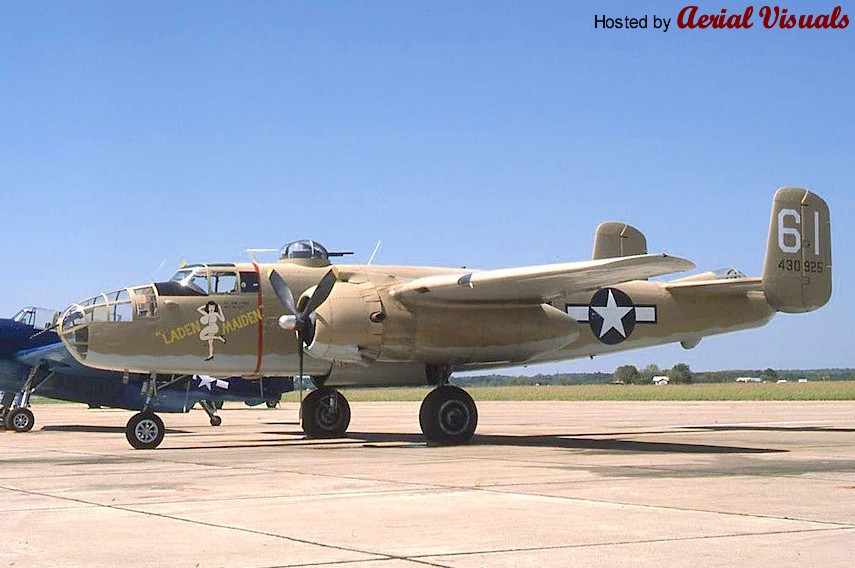 Aerial Visuals - Airframe Dossier - North American TB-25N Mitchell, s/n ...