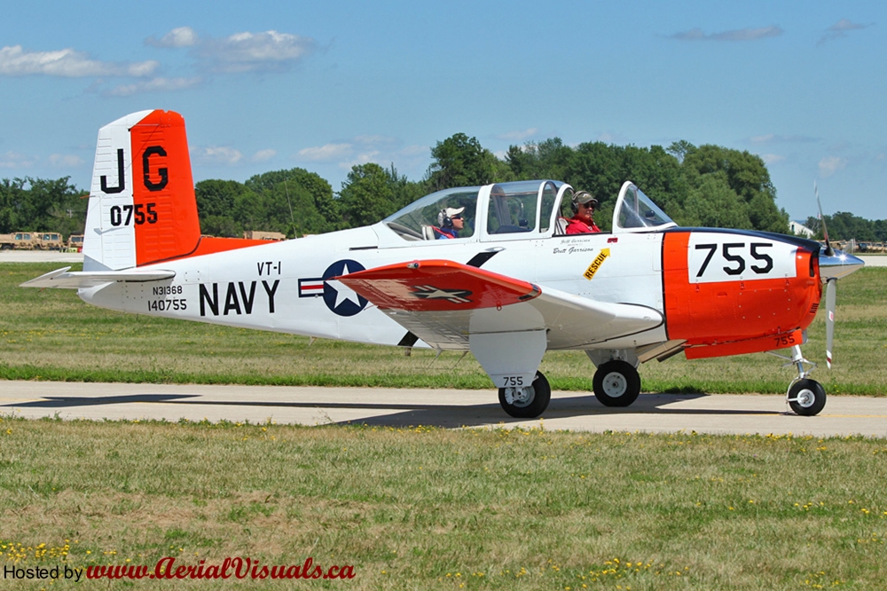 Aerial Visuals - Airframe Dossier - Beech T-34B Mentor, s/n 140755 USN ...