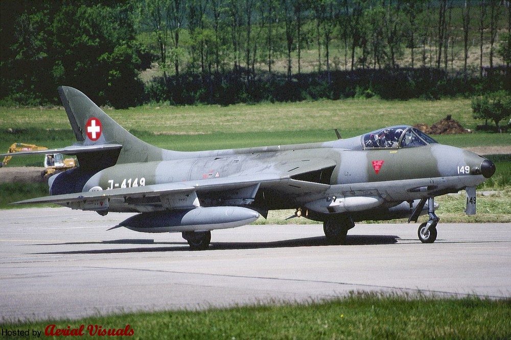 Aerial Visuals - Airframe Dossier - Hawker Hunter F.58A, s/n J-4149 ...