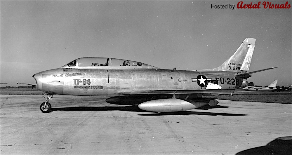 Aerial Visuals - Airframe Dossier - North American Tf-86f Sabre, S N 53 