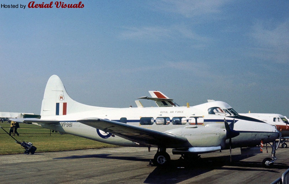 Aerial Visuals - Airframe Dossier - de Havilland Devon C.2, s/n VP981 ...