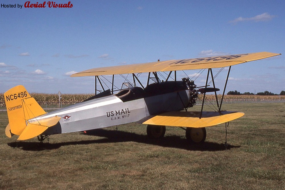 Aerial Visuals Airframe Dossier Stearman C3b C N 207 C R N6496