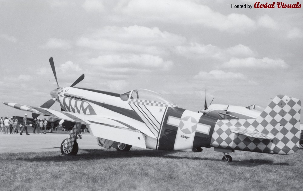 Aerial Visuals - Airframe Dossier - North American P-51D Mustang, s/n  44-74756 USAAF, c/n 122-41296, c/r N69QF