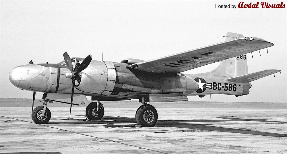 Aerial Visuals - Airframe Dossier - Douglas XA-26F Invader, s/n 44 ...